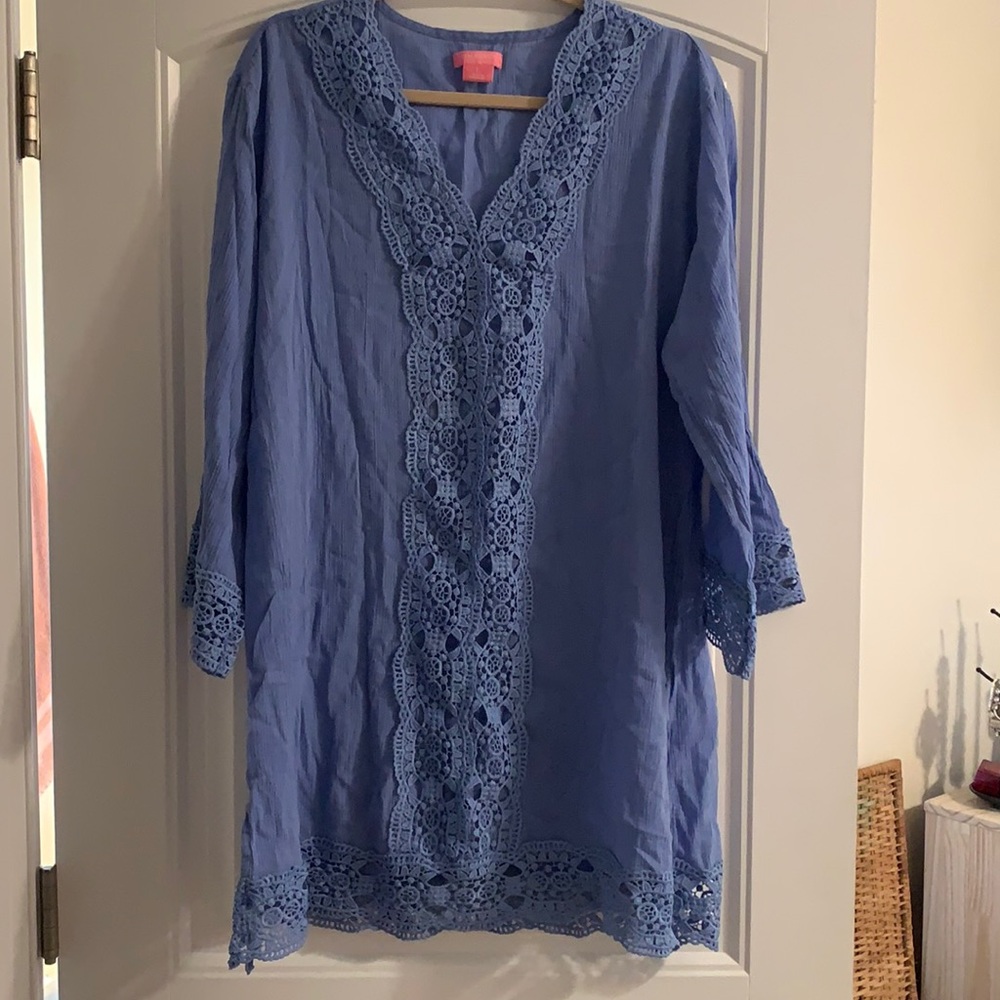 Blue Bathing Suit Cover Up